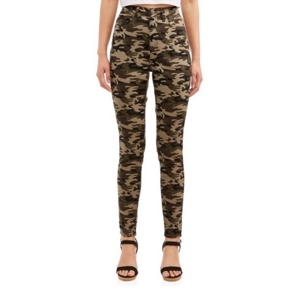 NOBO Denim - NOBO Camo Green High Rise Skinny Jeans Size 13 (Juniors)